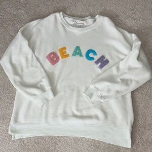 Beach crew neck sweatshirt